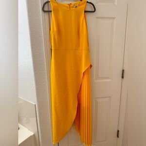 Yellow sheath dress